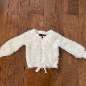7 For All Mankind Fuzzy White Sweater (12 Months)